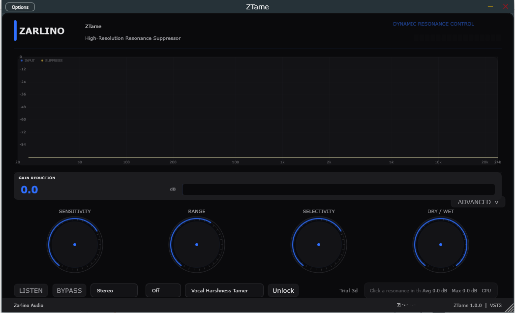 ZTame Resonance Suppressor Plugin